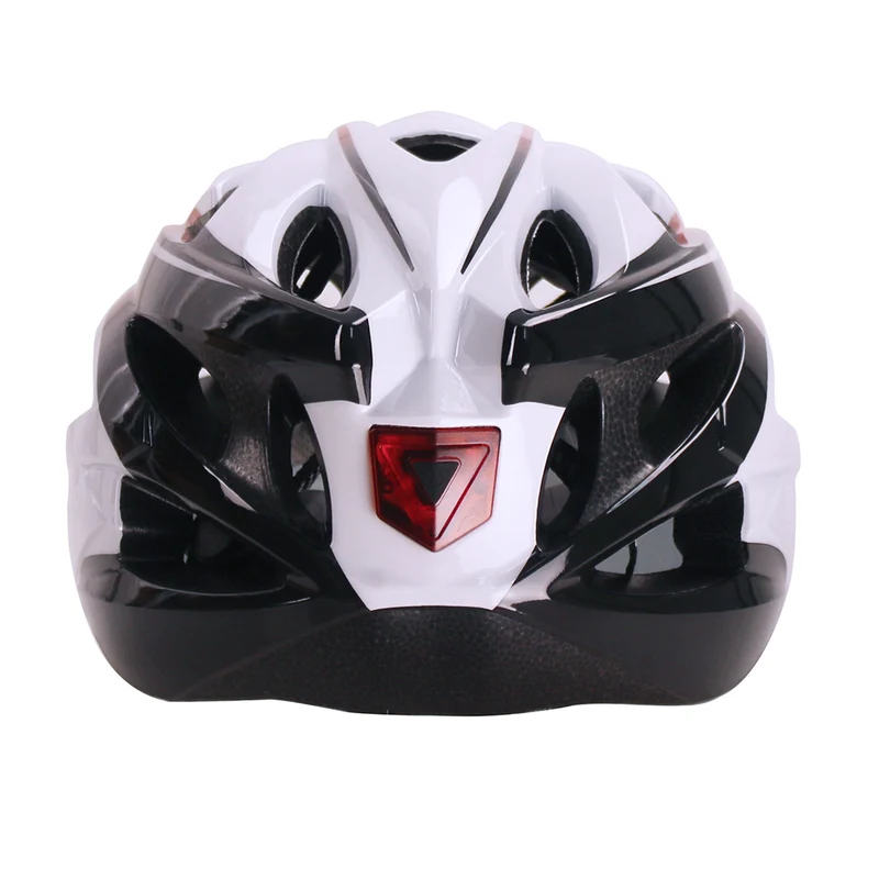 Casque vélo avec visière Blanc et Rouge - Adventure