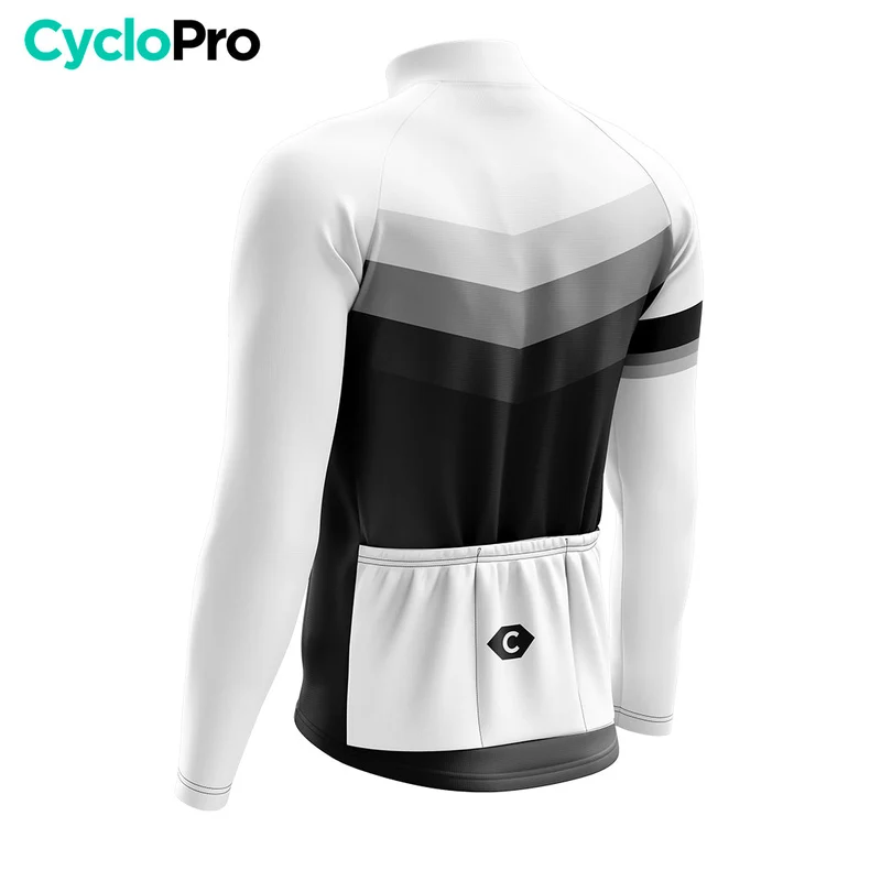 Maillot cycliste hiver Blanc - Agility
