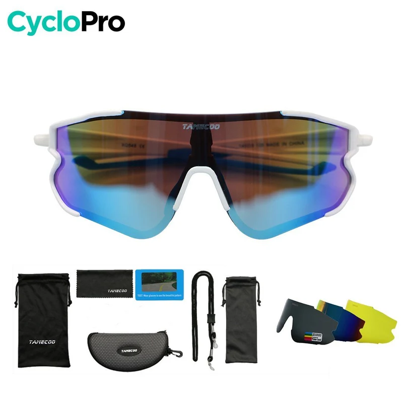 Lunettes Vélo Verres Interchangeables - Blanche - OPTIMAX