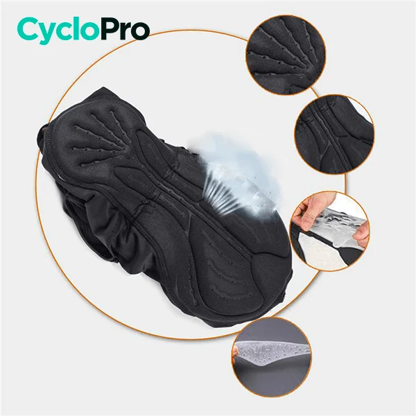 COLLANT CYCLISTE LISERE BLANC - AUTOMNE - HOMME