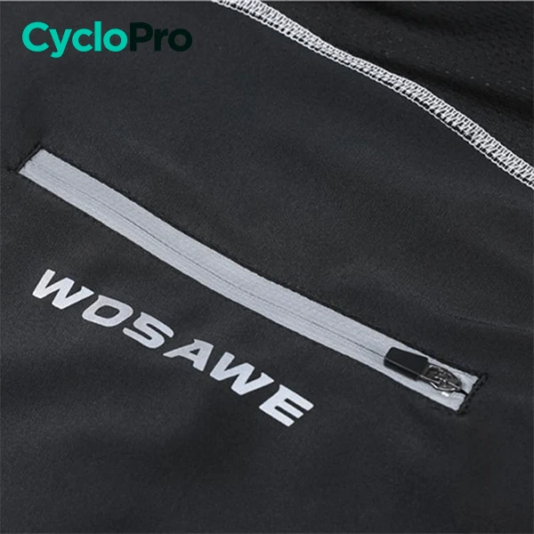 COLLANT CYCLISTE LISERE BLANC - AUTOMNE - HOMME