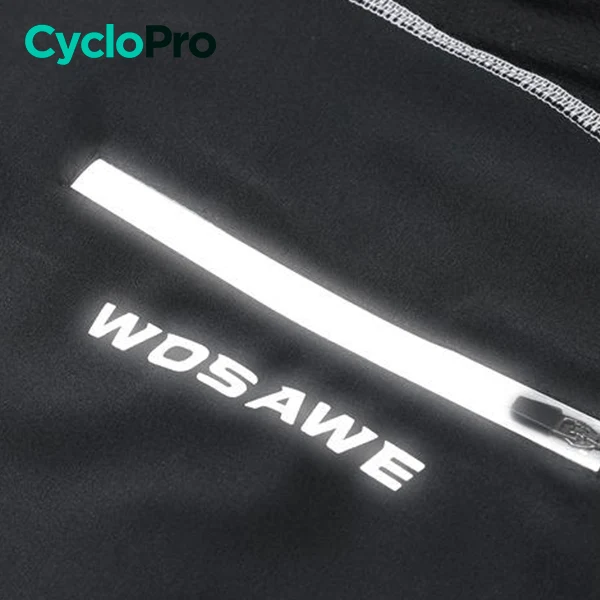 COLLANT CYCLISTE LISERE BLANC - AUTOMNE - HOMME