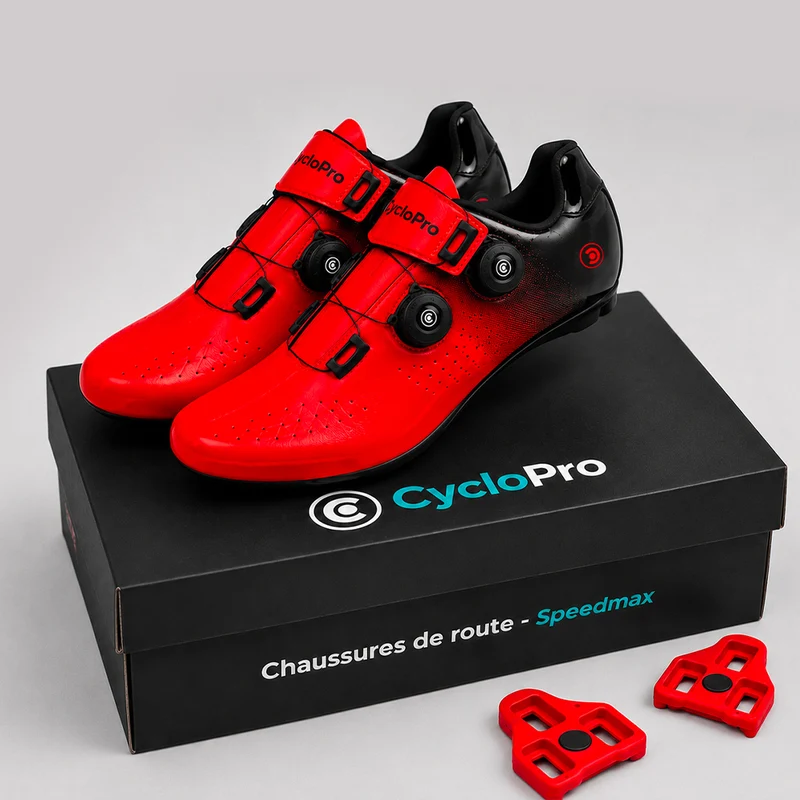 Chaussures Vélo de Route SpeedMax Rouges