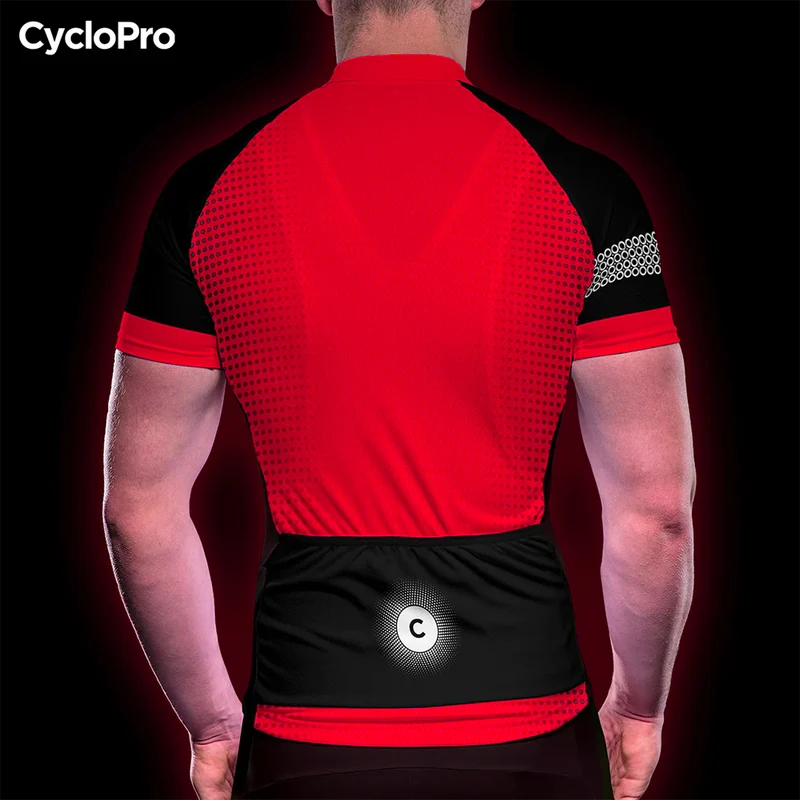 MAILLOT DE CYCLISME ROUGE - EKLIPS