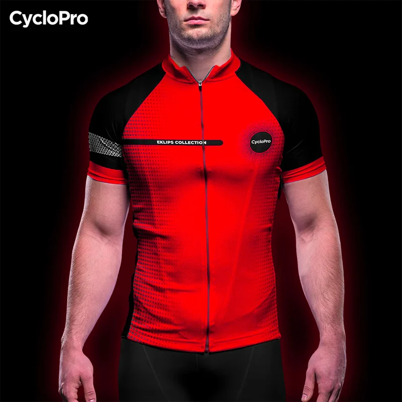 MAILLOT DE CYCLISME ROUGE - EKLIPS