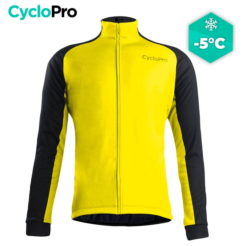 Veste Thermique Cyclisme Jaune - Thermika - DESTOCKAGE