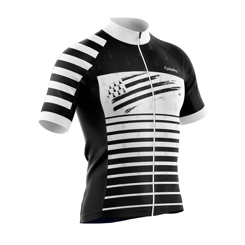 Tenue De Cyclisme Noire et Blanche - Bretagne