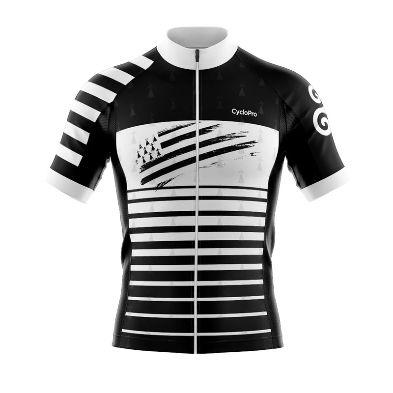 Tenue De Cyclisme Noire et Blanche - Bretagne