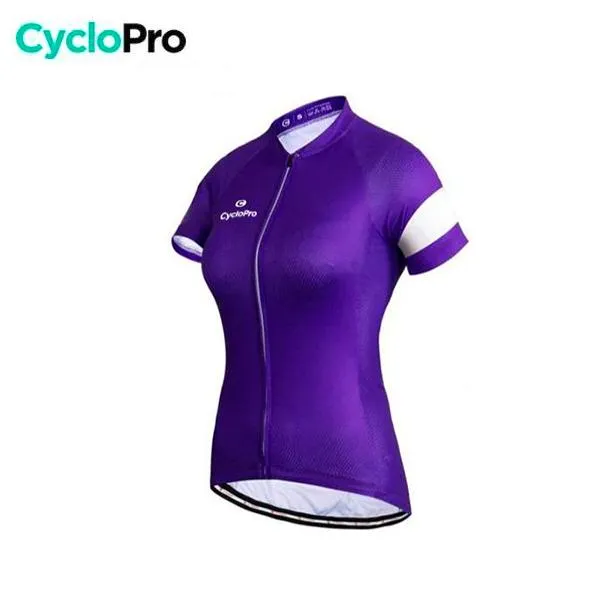 MAILLOT VÉLO DE ROUTE VIOLET - ÉLÉGANCE+