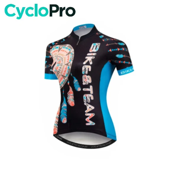 Maillot Vélo de Route Bleu et Noir - Bohemian