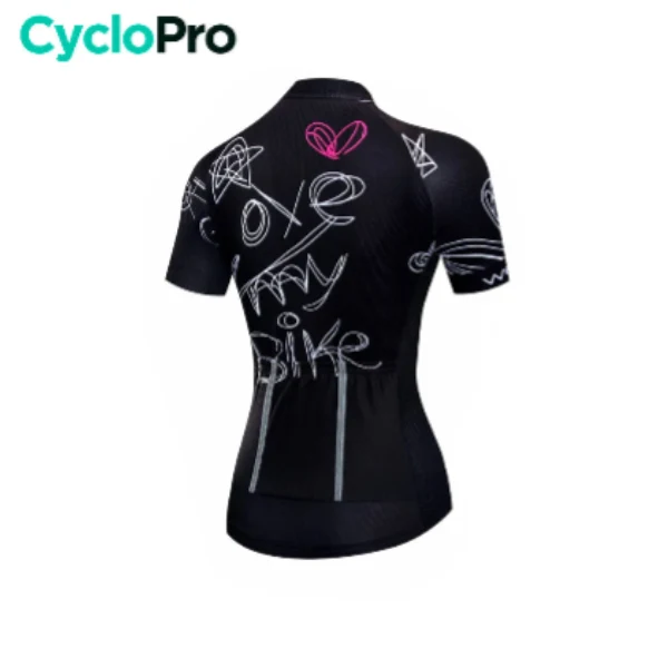 Maillot Vélo de Route Noir - Drawing+