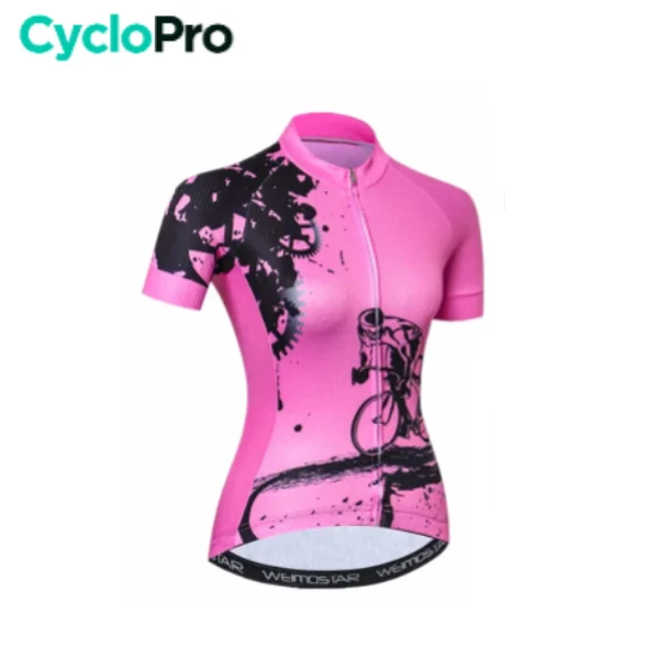Maillot Vélo de Route Rose - Cycling