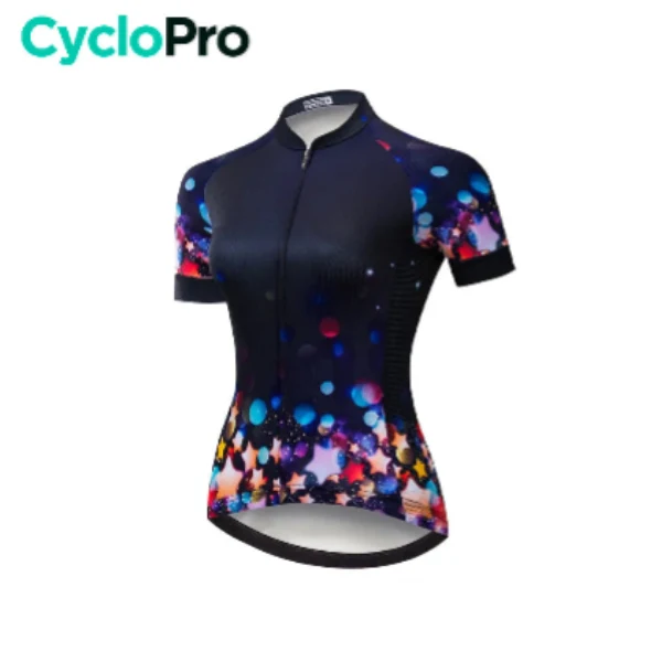 Maillot Vélo de Route Noir - Stars+