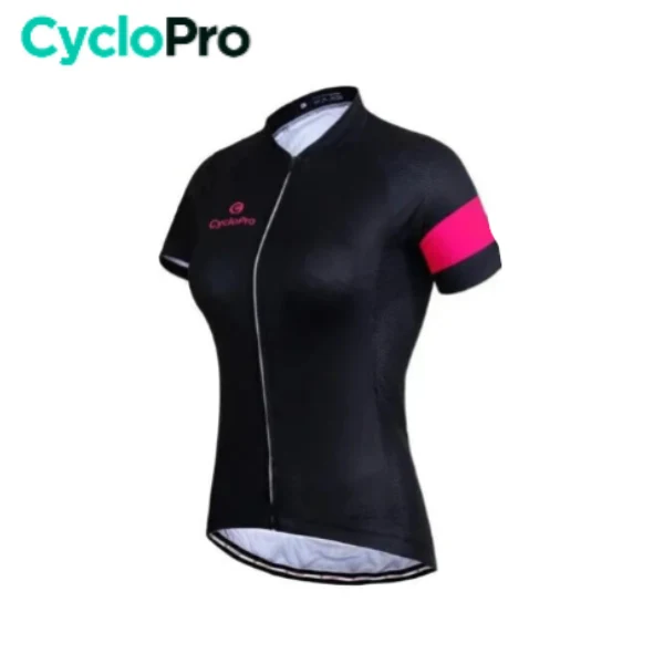MAILLOT VÉLO DE ROUTE NOIR - ÉLÉGANCE+