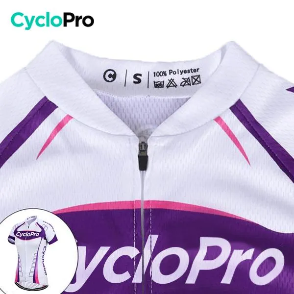 Maillot Vélo de Route Violet - Confort+