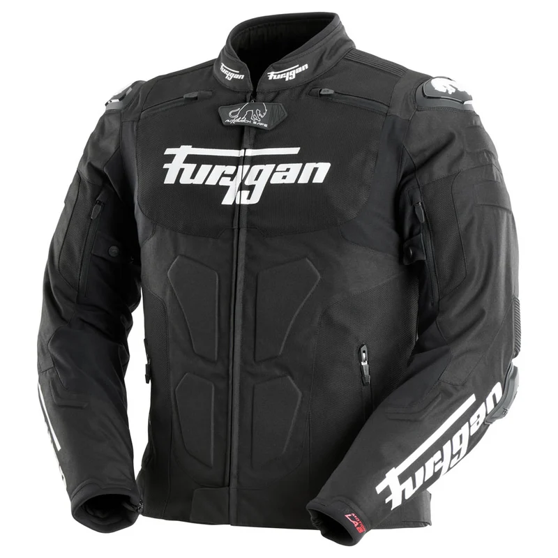 Blouson Moto Homme Furygan TX RAPTOR Noir-Blanc — CE AA
