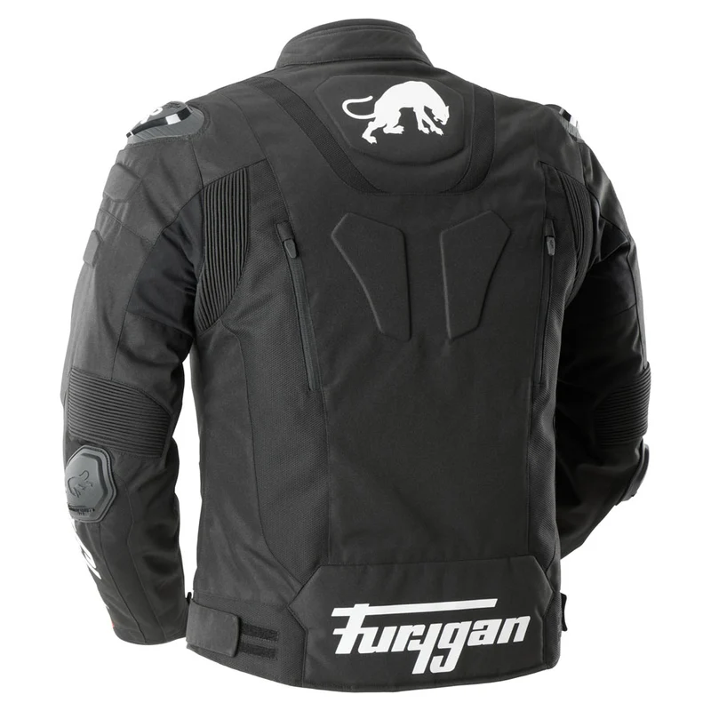 Blouson Moto Homme Furygan TX RAPTOR Noir-Blanc — CE AA