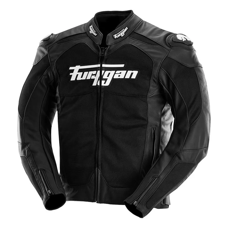 Blouson Moto Été Mesh Furygan SPEED MESH EVO 3 — CE AA Ventilation Max Noir-Blanc