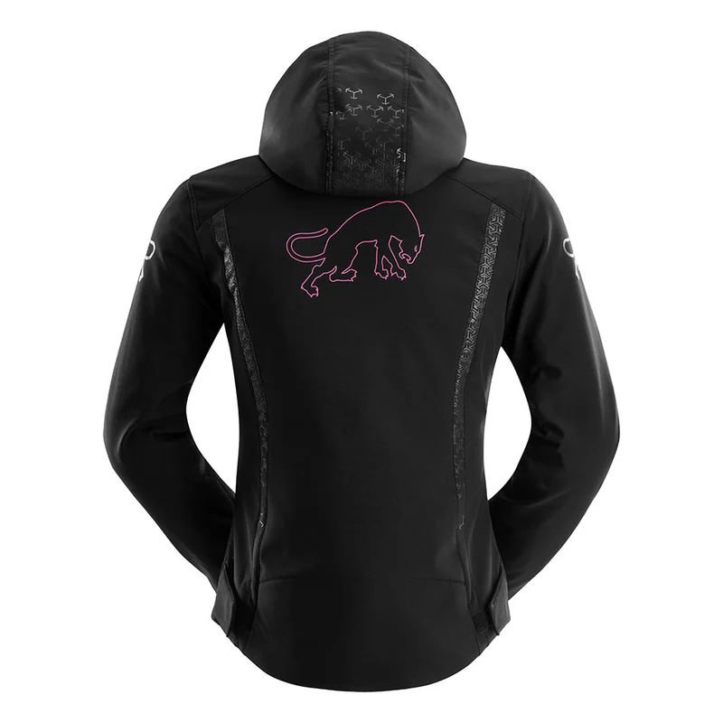Blouson Moto Femme Furygan SKYE LADY Noir-Rose — CE A | Été