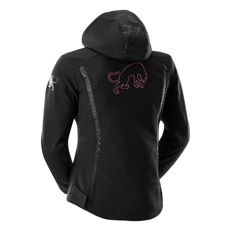 Blouson Moto Femme Furygan SKYE LADY Noir-Rose — CE A | Été