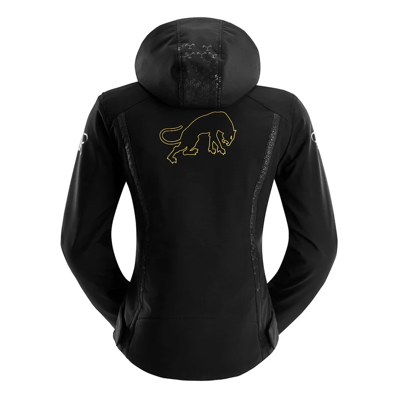 Blouson Moto Femme Furygan SKYE LADY Noir-Or — CE A | Été