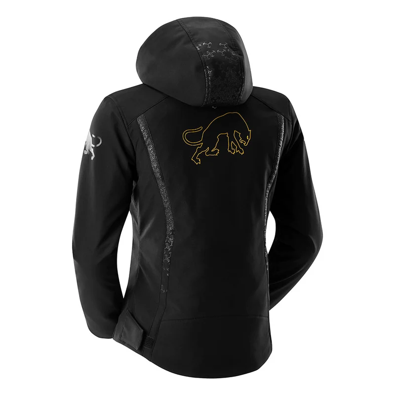 Blouson Moto Femme Furygan SKYE LADY Noir-Or — CE A | Été