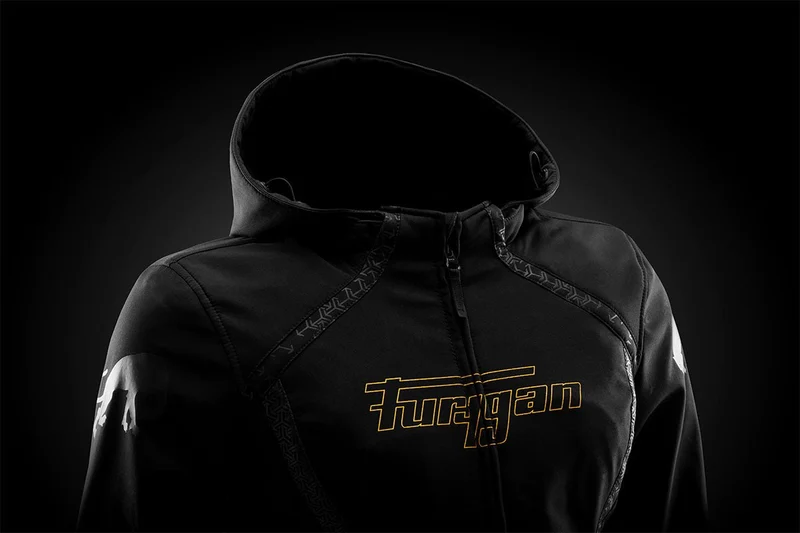 Blouson Moto Femme Furygan SKYE LADY Noir-Or — CE A | Été