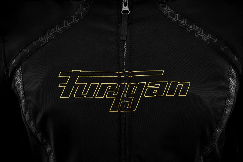Blouson Moto Femme Furygan SKYE LADY Noir-Or — CE A | Été