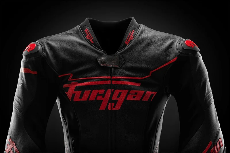 Blouson Moto Race Réplica Furygan SIRIUS — CE AAA Race Look Noir-Rouge