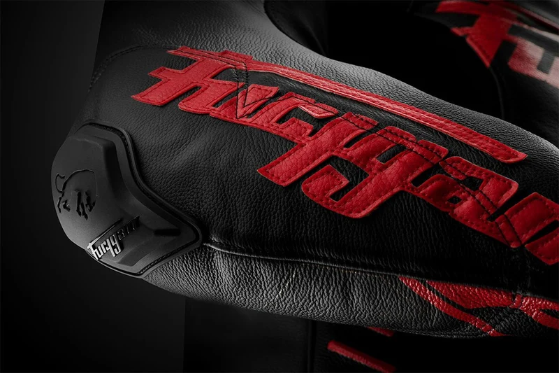 Blouson Moto Race Réplica Furygan SIRIUS — CE AAA Race Look Noir-Rouge