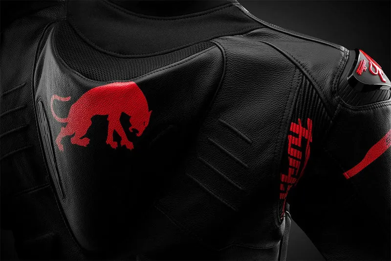 Blouson Moto Race Réplica Furygan SIRIUS — CE AAA Race Look Noir-Rouge