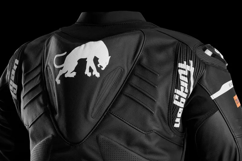 Blouson Moto Race Réplica Furygan SIRIUS — CE AAA Race Look Noir-Blanc