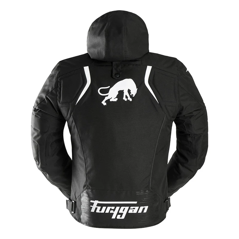 Blouson Moto Homme Furygan SHARD Noir-Blanc — CE AA