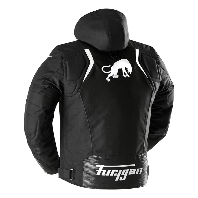 Blouson Moto Homme Furygan SHARD Noir-Blanc — CE AA