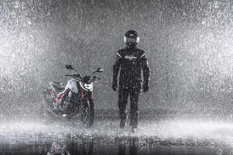 Blouson Moto Homme Furygan SHARD Noir-Blanc — CE AA