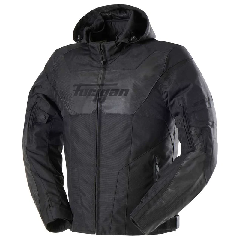 Blouson Moto Homme Furygan SHARD HV Noir-Gris Reflect — CE AA