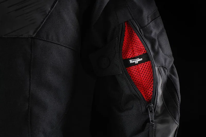 Blouson Moto Homme Furygan SHARD HV Noir-Gris Reflect — CE AA