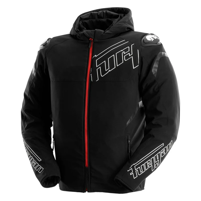 Blouson Moto Homme Furygan SEKTOR ROADSTER EVO Noir-Blanc-Rouge — CE AA