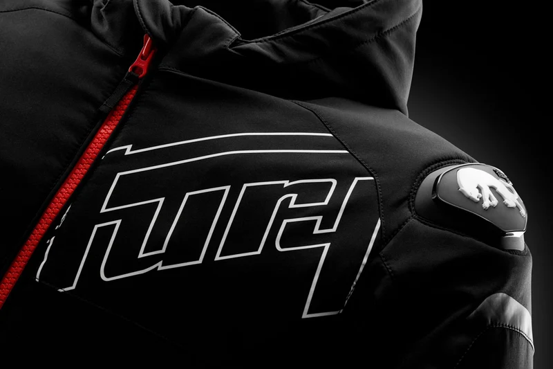 Blouson Moto Homme Furygan SEKTOR ROADSTER EVO Noir-Blanc-Rouge — CE AA