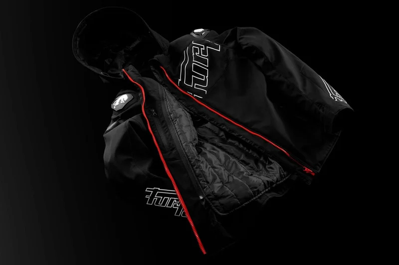 Blouson Moto Homme Furygan SEKTOR ROADSTER EVO Noir-Blanc-Rouge — CE AA