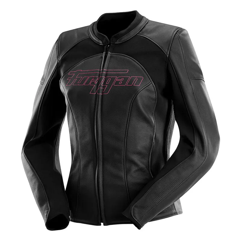 Blouson Moto Sport Femme Furygan ROMY — CE AAA Lady Racing Noir-Rose