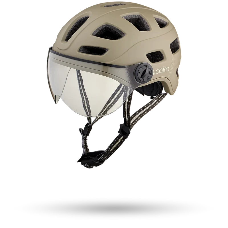 CAIRN casuqe vélo urbain quartz visor kaki mat