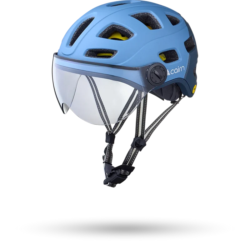CAIRN Casque vélo QUARTZ led usb mat denim MIPS