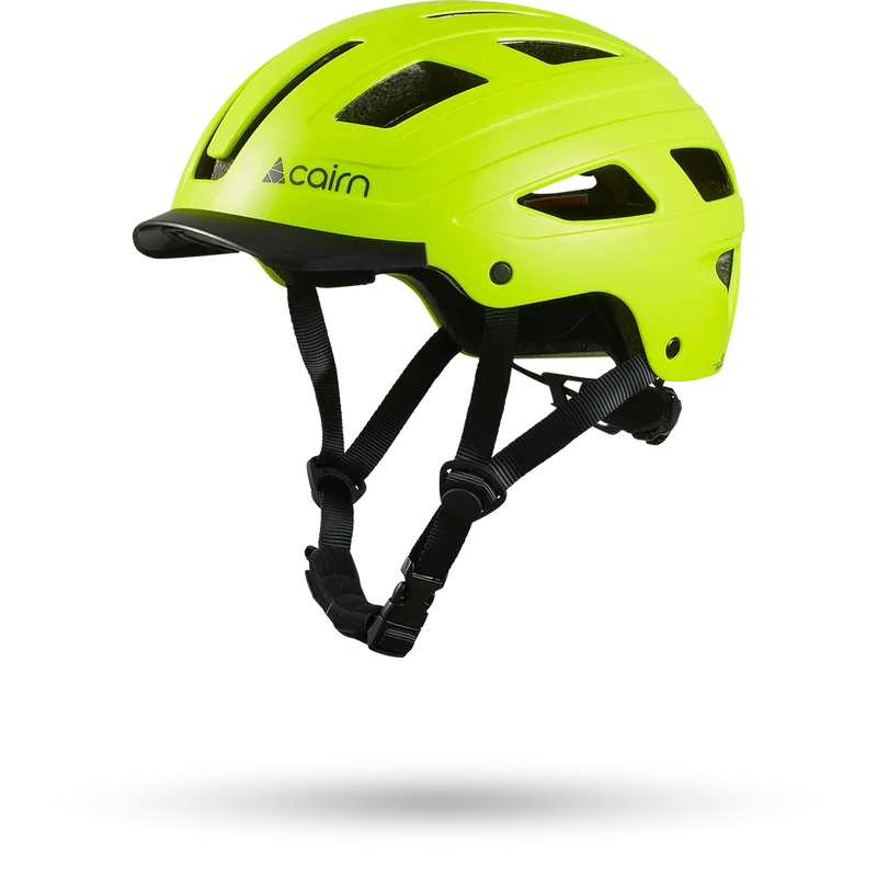 CAIRN Casque vélo urbain CLARKE jaune fluo mat