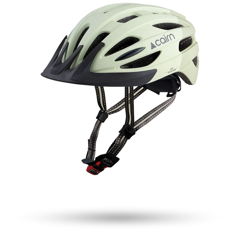 CAIRN casque vélo fusion mat agate gray avec éclairage