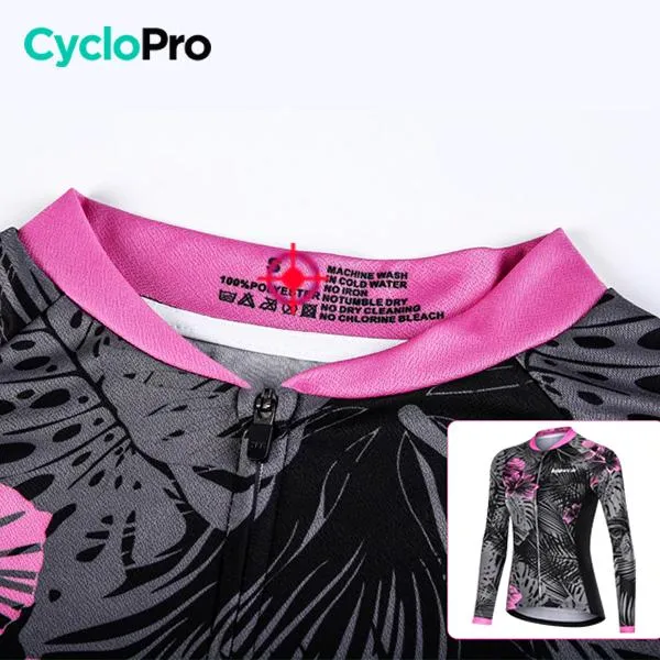 MAILLOT VÉLO FEMME HIVER - NATURA+ - DESTOCKAGE