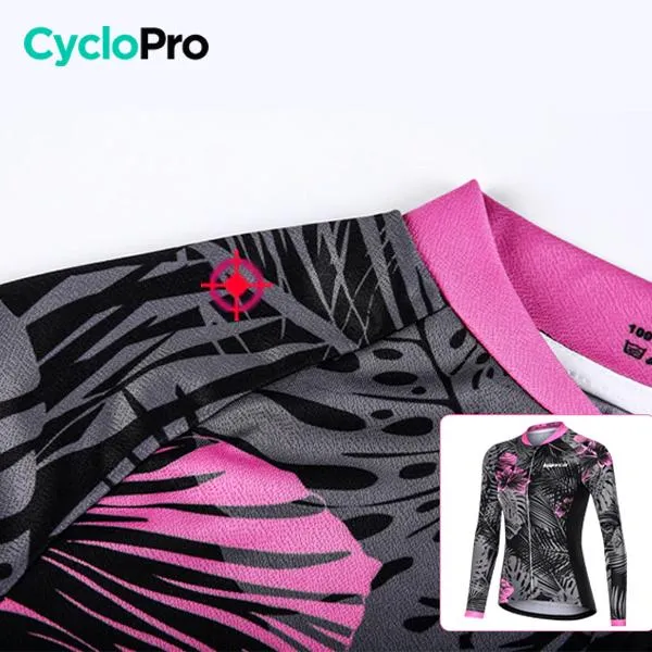MAILLOT VÉLO FEMME HIVER - NATURA+ - DESTOCKAGE