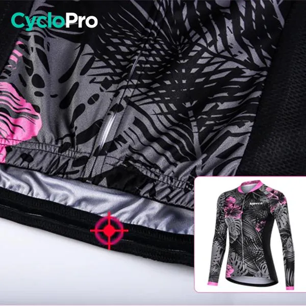 MAILLOT VÉLO FEMME HIVER - NATURA+ - DESTOCKAGE