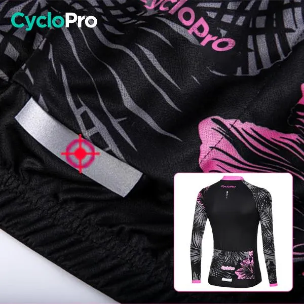 MAILLOT VÉLO FEMME HIVER - NATURA+ - DESTOCKAGE