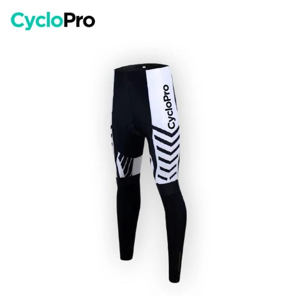 COLLANT CYCLISTE POUR FEMMES NOIRE ET BLANC - AUTOMNE